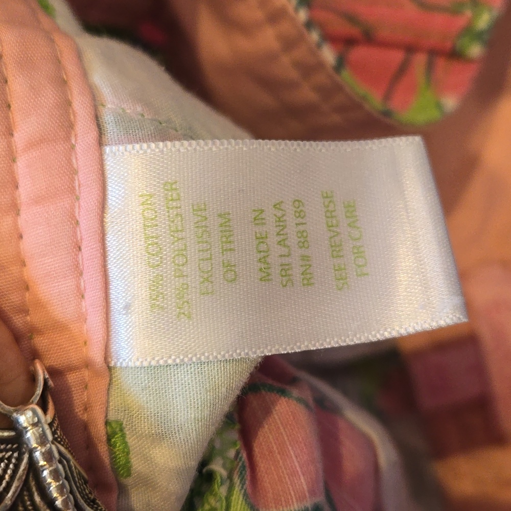 Lilly Pulitzer Pink/Green Floral Print Shorts - Picture 9 of 9